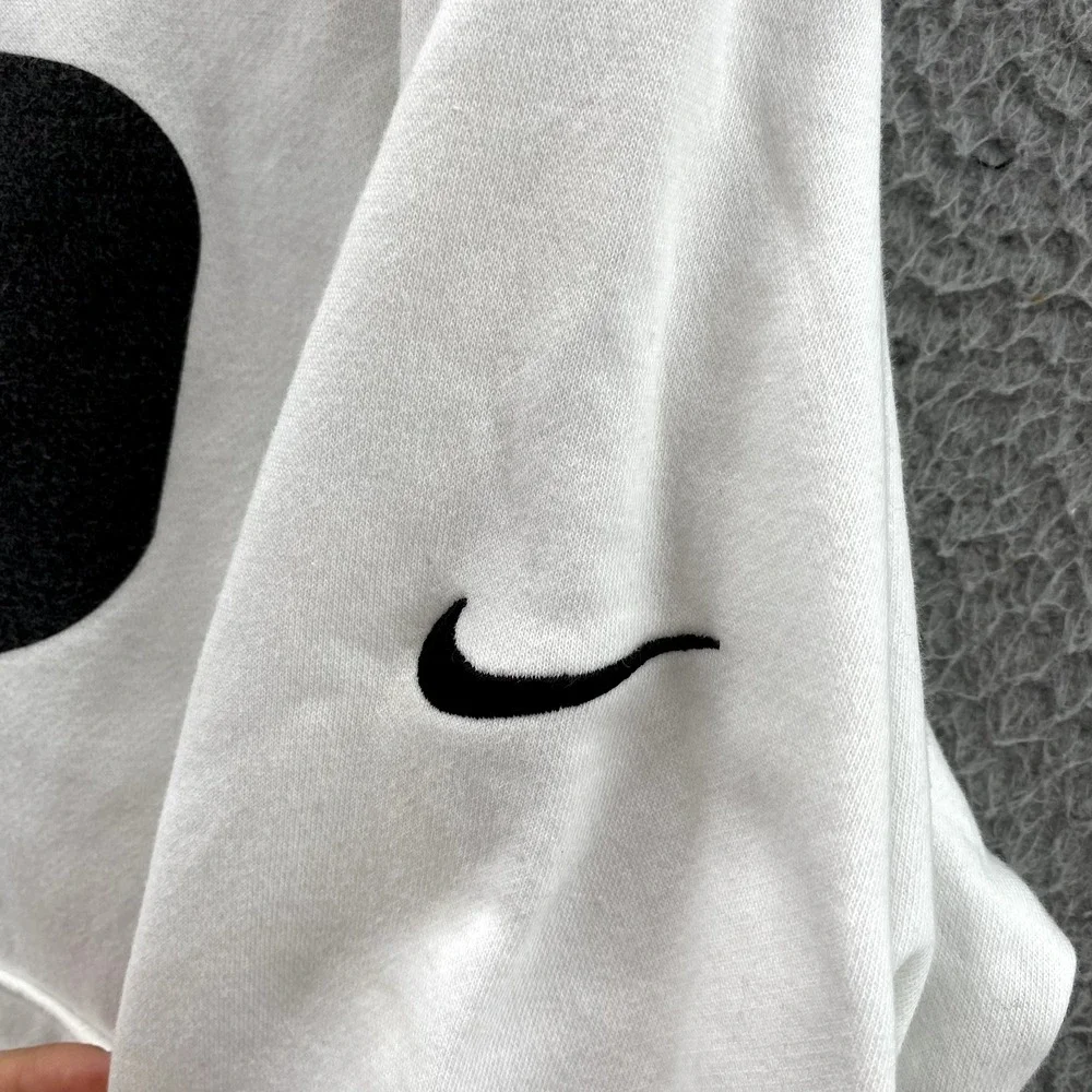 Nike Club Hoodie Men Small White Paddle Board Sportswear Academia Athleisure Gym